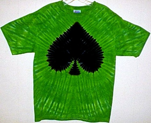 Luck of the Irish Ace of Spades Vegas Tie-dyed Tees