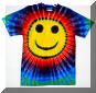 Rainbow Smiley Tie-dye T-shirt.