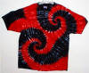Tie dye Tee Shirts in the double shot spiral design.
