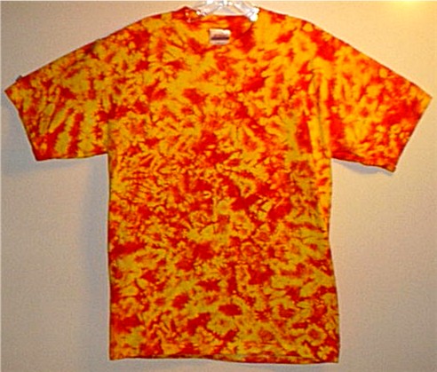  Fire Fractal Tie-dyed Tees
