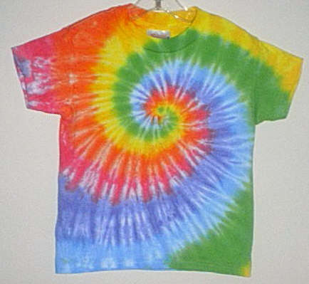  Pastel Spiral Tie-dyed Tees