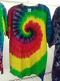  Rainbow Spiral Tie-dyed Tees